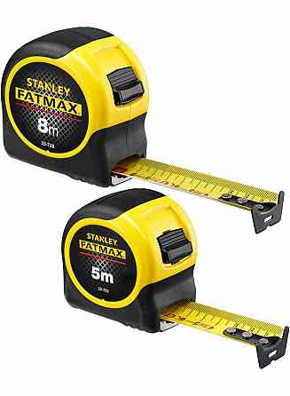 Набір рулеток STANLEY "FatMax Blade Armor" :  L= 5 м x 32 мм та  L= 8 м x 32 мм, 2 шт Одеса
