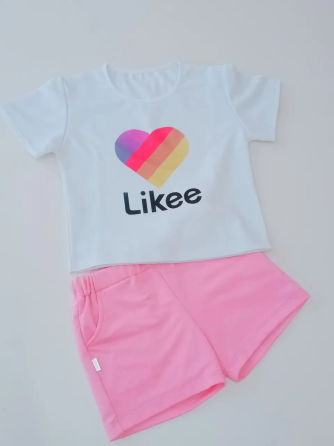 Футболка-топ і шорти для дівчинки лайк Білий 110-116 Харків