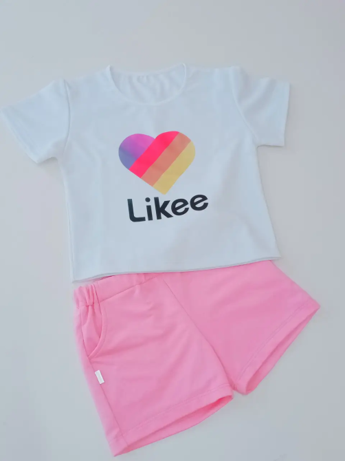 Футболка-топ і шорти для дівчинки лайк Білий 110-116 Харків - фото 1