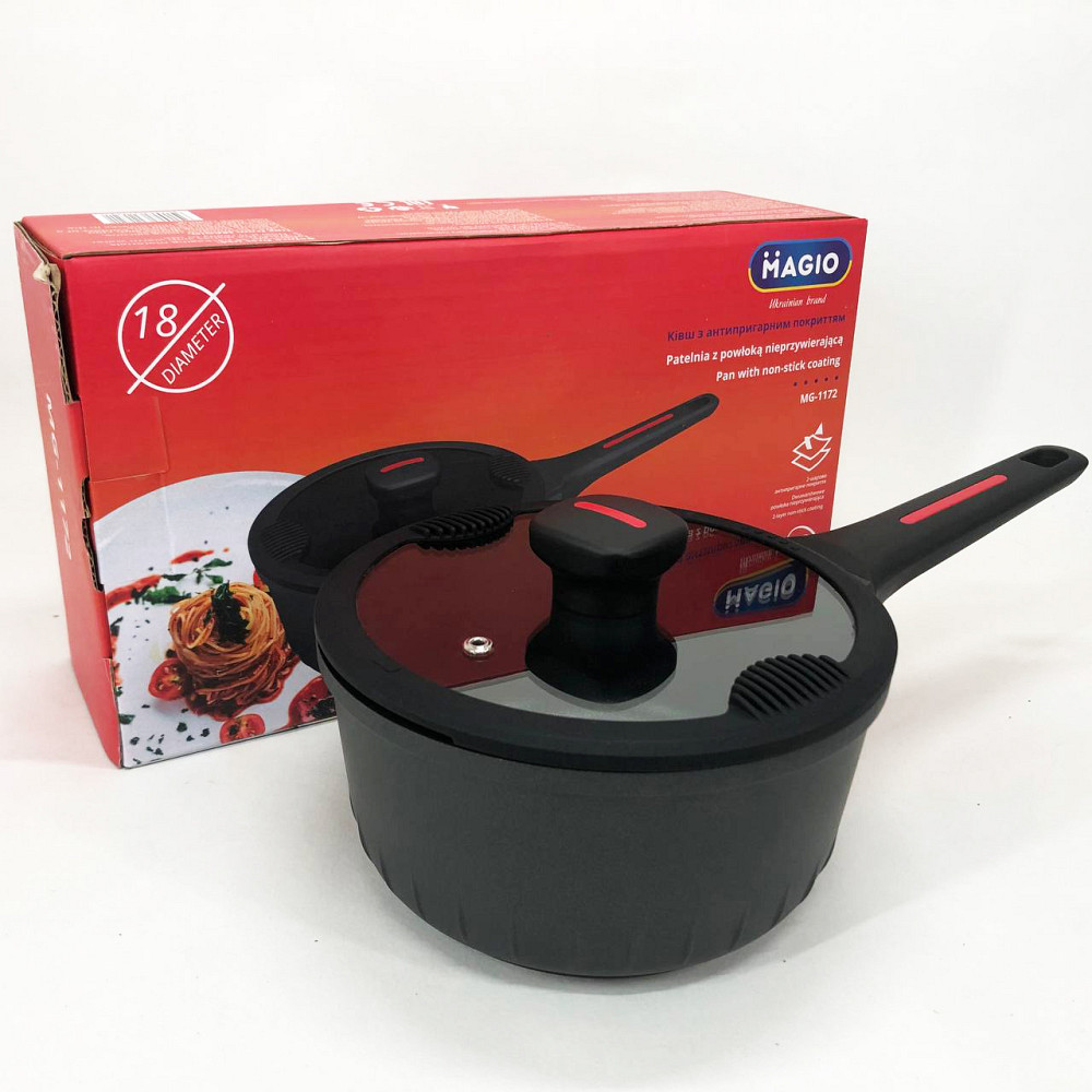 Топ сковорідок з антипригарним покриттям Magio MG-1172 1.9 л, Сковорідки хорошої якості HS-87 Львів - фото 8