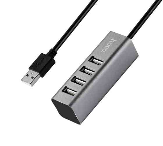 Хаб адаптер переходник HOCO HB1 4USB Line machine Tarnish 6957531038139 Одесса