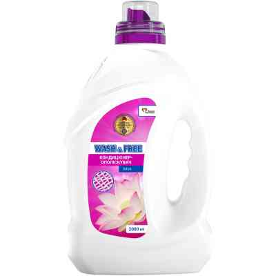 Кондиціонер для білизни Wash&amp;Free Концентрований пом&apos;якшувач тканин Лотос 2 л (4262396143679) Вінниця