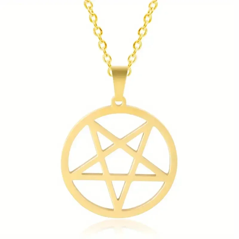 Намисто-підвіска Пентаграма – золотисте Київ - фото 2