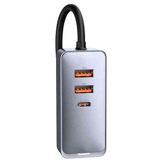 АЗП Baseus Share Together PPS multi-port Fast charging with extension cord 120W 2U+2C Gray Київ