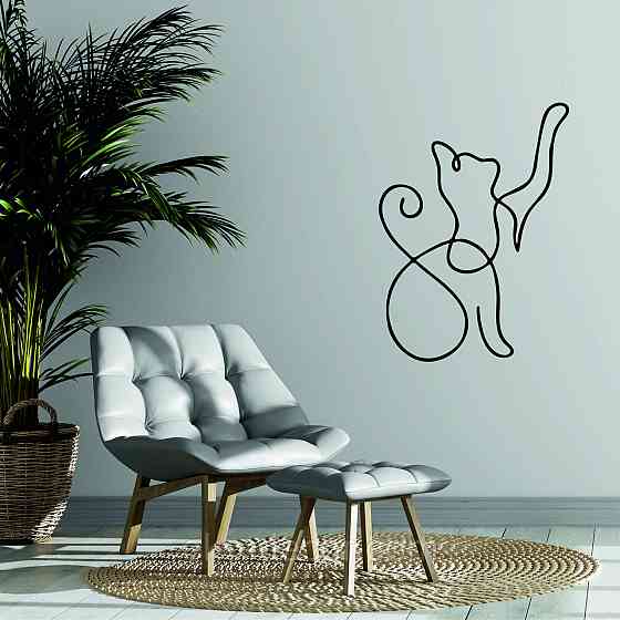 Декоративное настенное 3D Панно «Кот» Декор на стену с объемом Киев