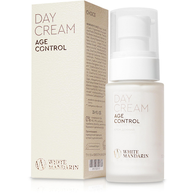 Денний крем для омолодження шкіри обличчя Age control White Mandarin 50 мл Вінниця - фото 1