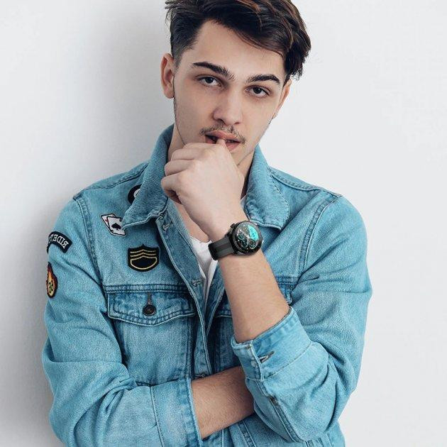 Чоловічий наручний розумний годинник Hoco Y9 (Чорний) Вінниця - фото 9