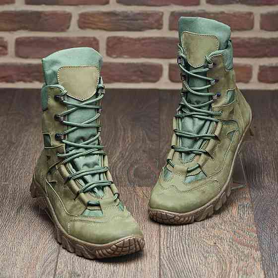 Тактичні зимові берці 106-ТБ-2 хакі — теплі, міцні, армійські черевики для ЗСУ та охорони 46 (30,5) Харків
