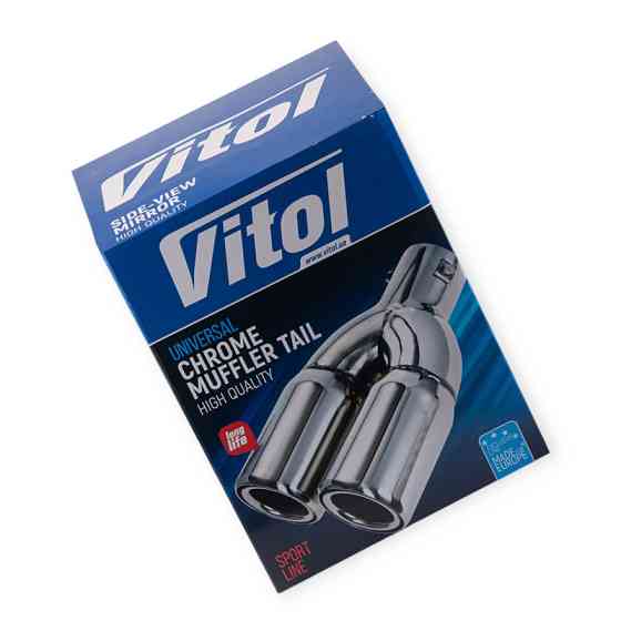 Насадка глушитель черный глянец d 64мм, l 229мм, внешн 76х2мм на Мукачево