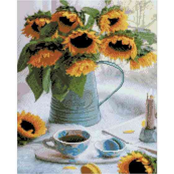 Алмазна мозаїка "Соняшники у глечику" FA40863 40х50 см Вінниця
