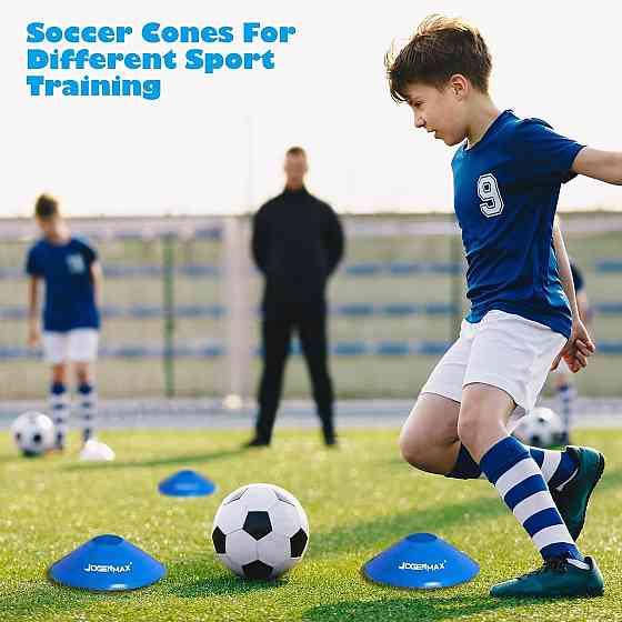 Футбольные ворота JOGENMAX JS2019 Синий Pop-up 120×90×90 см набор 2 шт с мишенью 6 конусов LED сумка Киев