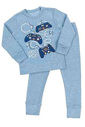 Піжама дитяча, блакитна топ 146 Крохатушка одяг Київ