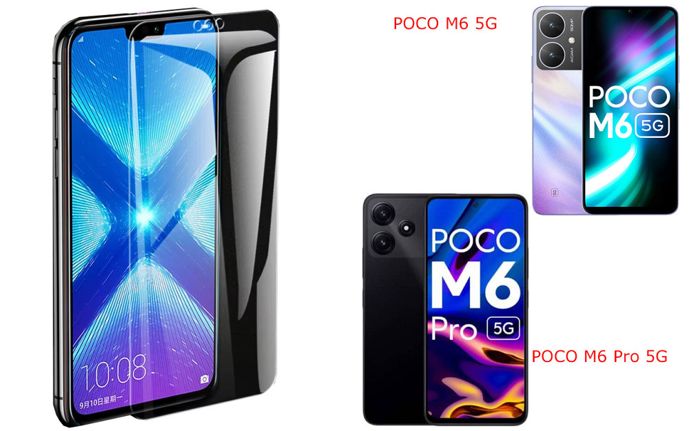 Защитное стекло NeoGlass для POCO M6 5G, POCO M6 Pro 5G – ультрапрозрачное и устойчивое Киев - изображение 2
