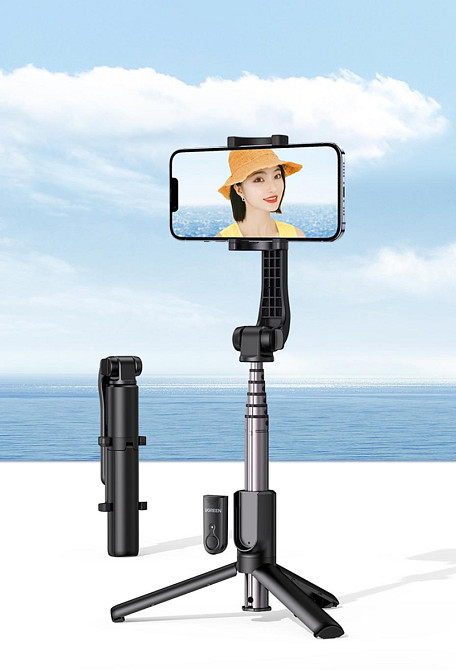 Селфі палиця бездротовий монопідштат UGreen LP508 для смартфонів 50758 (Чорна) Миколаїв - фото 6