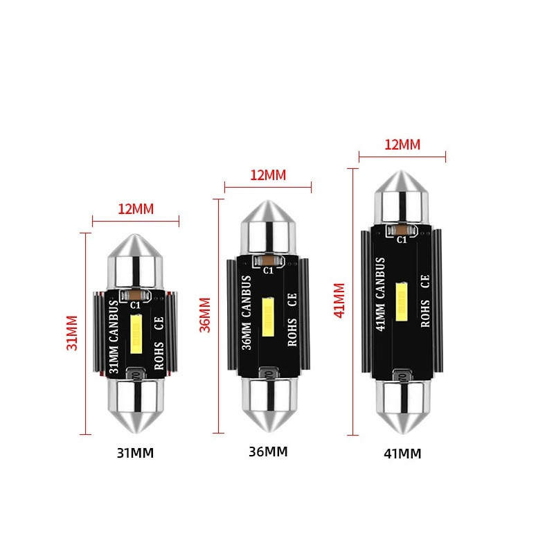Світлодіодна лампа StarLight T11 1 SMD 1860 Canbus Festoon SV8.5 (C5W/C10W) WHITE 31mm 12/24V Харків - фото 2