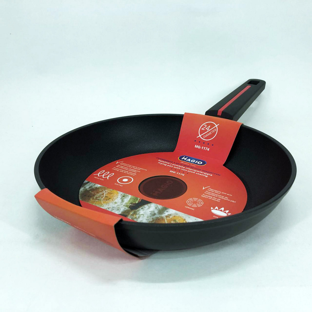 Сталева повітряна сковорода для смаження без масла, Сковорода якісна зручна на кухню AW-66 Івано-Франківськ - фото 5