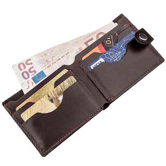 Портмоне горизонтальне чоловіче SHVIGEL 16214 Коричнева Київ