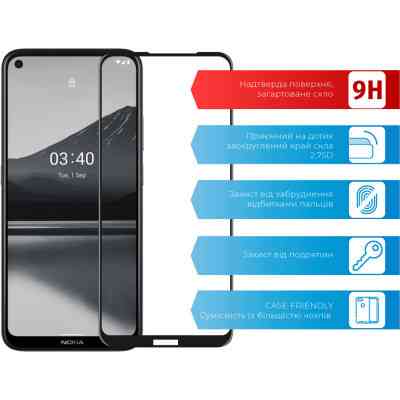 Скло захисне ACCLAB Full Glue Nokia 3.4 (1283126511516) Вінниця