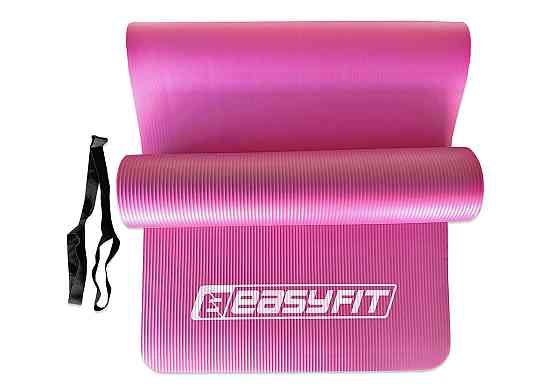 Килимок для фітнесу та йоги EasyFit NBR 10 мм Рожевий Коломия