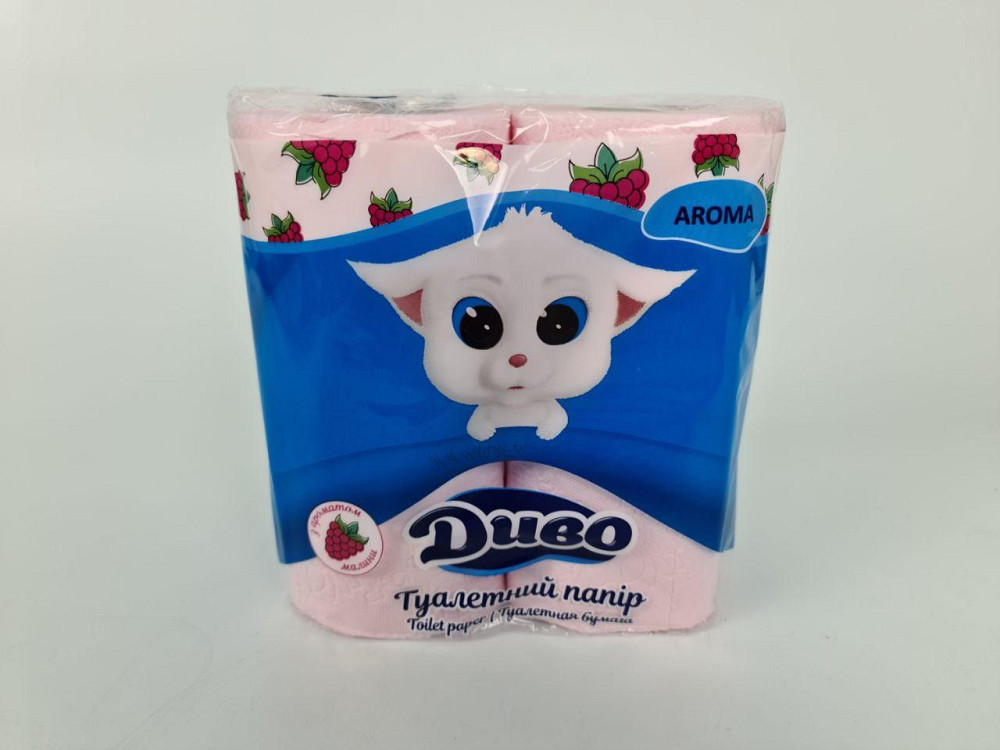 Туалетная бумага  розовая с ароматом  малины  (а4) Диво  (1 пачка) Харьков - изображение 4