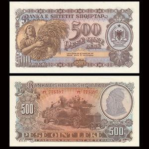 Албанія / Albania 500 Lek 1957 Pick 31 UNC Полтава - фото 1