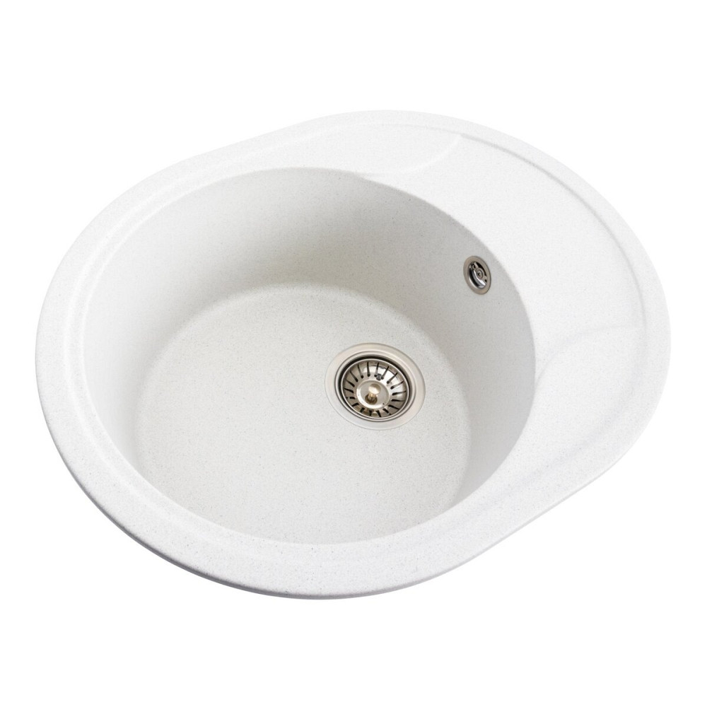 VALESO Гранітна мийка для кухні VALESO ONYX 5847 матова Біла в крапку Киев - изображение 8