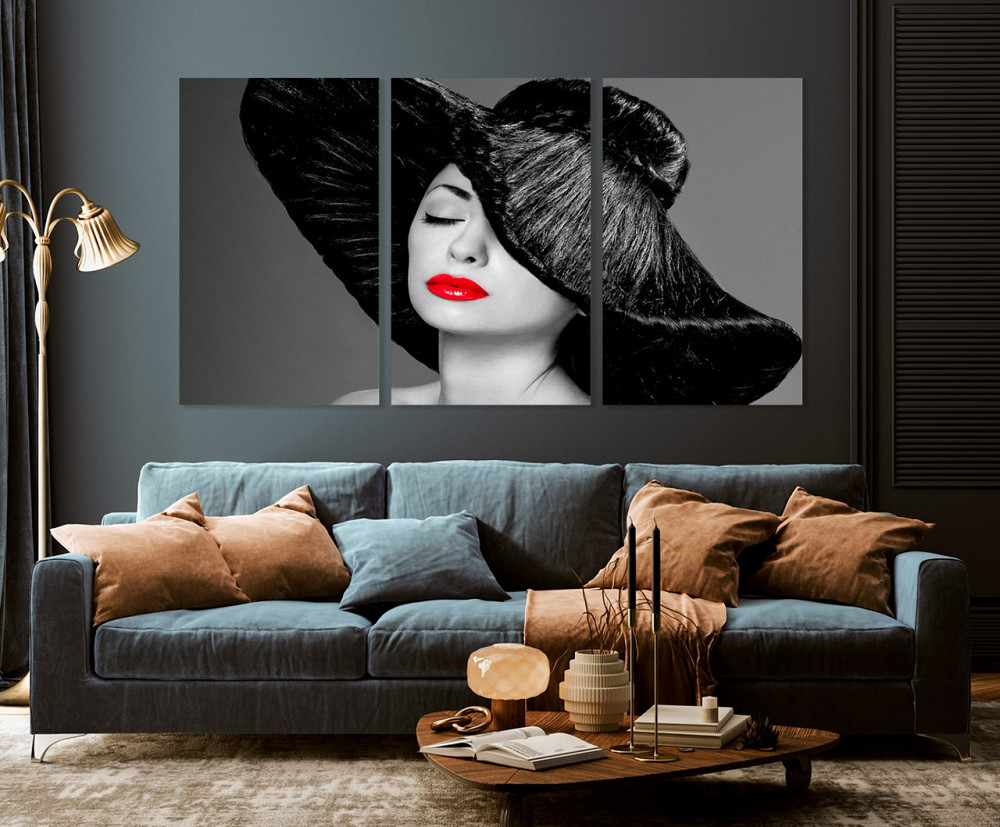 Модульная картина в гостиную / спальню  Дівчина     ART-254_3A Киев - изображение 3