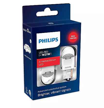 Комплект світлодіодних ламп Philips 11065XURX2 W21W 12/24V Red Харків