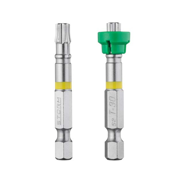 Комплект викруткових насадок, Torx T30 з обмежувачем, 1/4"×50 мм, S2, 2 од., STORM Львів - фото 3
