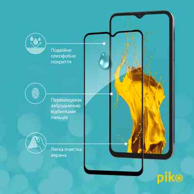 Стекло защитное Piko Full Glue Xiaomi Poco M5 Black (1283126545108) Винница