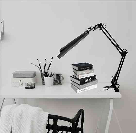 LED светильник на струбцине FocusPro 15 Вт, черный Днепр