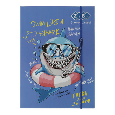 Папка для тетрадей ZiBi В5+ SHARK картонная, на резинках (ZB.14961) Винница - изображение 1
