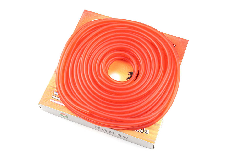 Шланг паливний Ø4mm, 20 метрів (силіконовий, червоний) MANLE Київ - фото 1