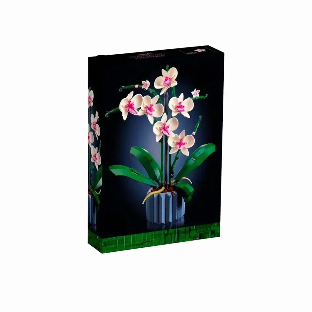 Конструктор Icons Орхідея, 608 деталей, у стилі Lego-лого Запоріжжя - фото 4