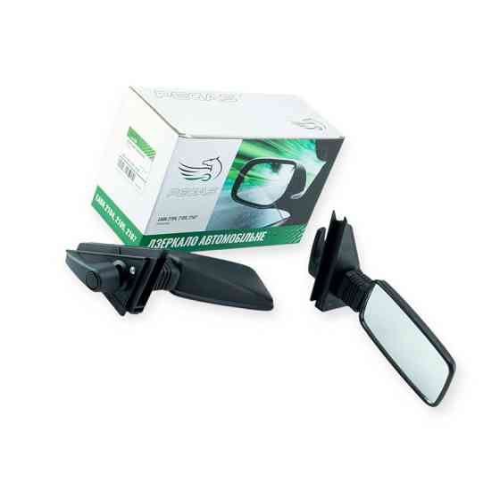 Зеркало 2105, 2107 заднего вида наружное в сборе с уголком комплект 2104, Мукачево