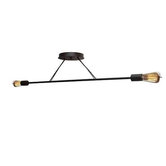 Люстра подвесная MSK Electric Asket на две лампы Е27 NL 10320-2 BK черная Одесса