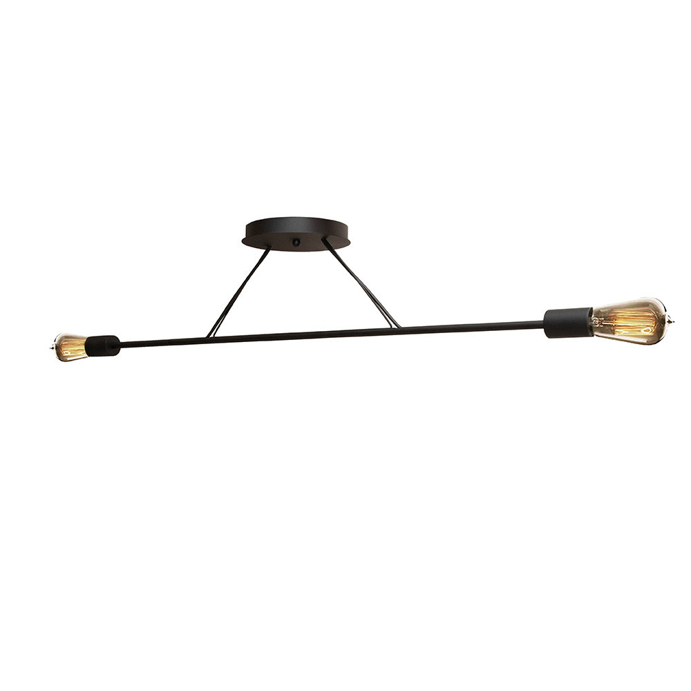 Люстра подвесная MSK Electric Asket на две лампы Е27 NL 10320-2 BK черная Одесса - изображение 2