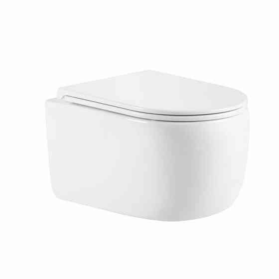 Унітаз підвісний Qtap Taurus Ultra Quiet 515×360×350 мм, White, із сидінням Slim Duroplast/Soft-close/Quick Release Київ