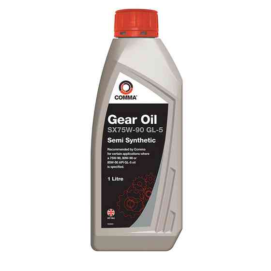 Трансмиссионное масло Comma Gear Oil SX 75W-90 GL5 1л Львов