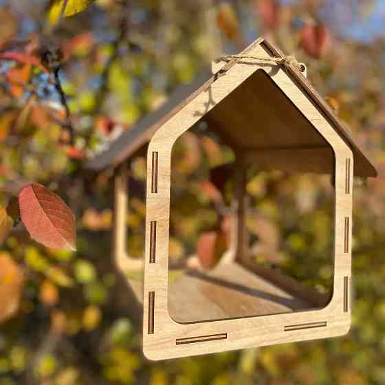 Годівниця для птахів з фанери 25х25х22см,Будиночок SBR Київ
