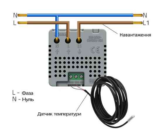 Розумний Wi-Fi терморегулятор (термостат) сенсорний програмований для електричної теплої підлоги LIVOLO, чорний скляний (VL-M7FCQ1Z2-2BPS23) Коломия