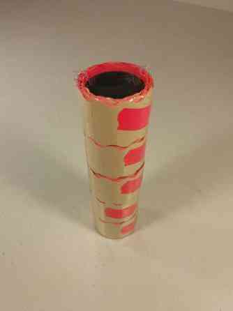 Паперовий цінник маленький малиновий (р15*25мм) 3м (5 шт) Харків