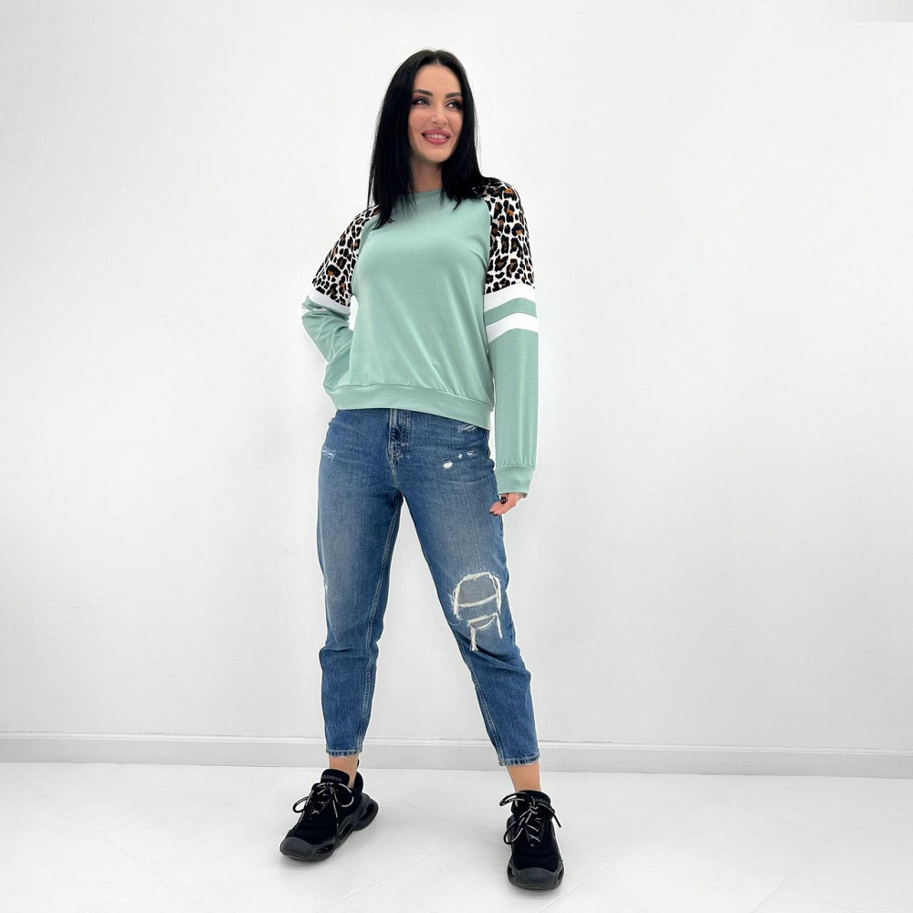 Женский свитшот со вставками 