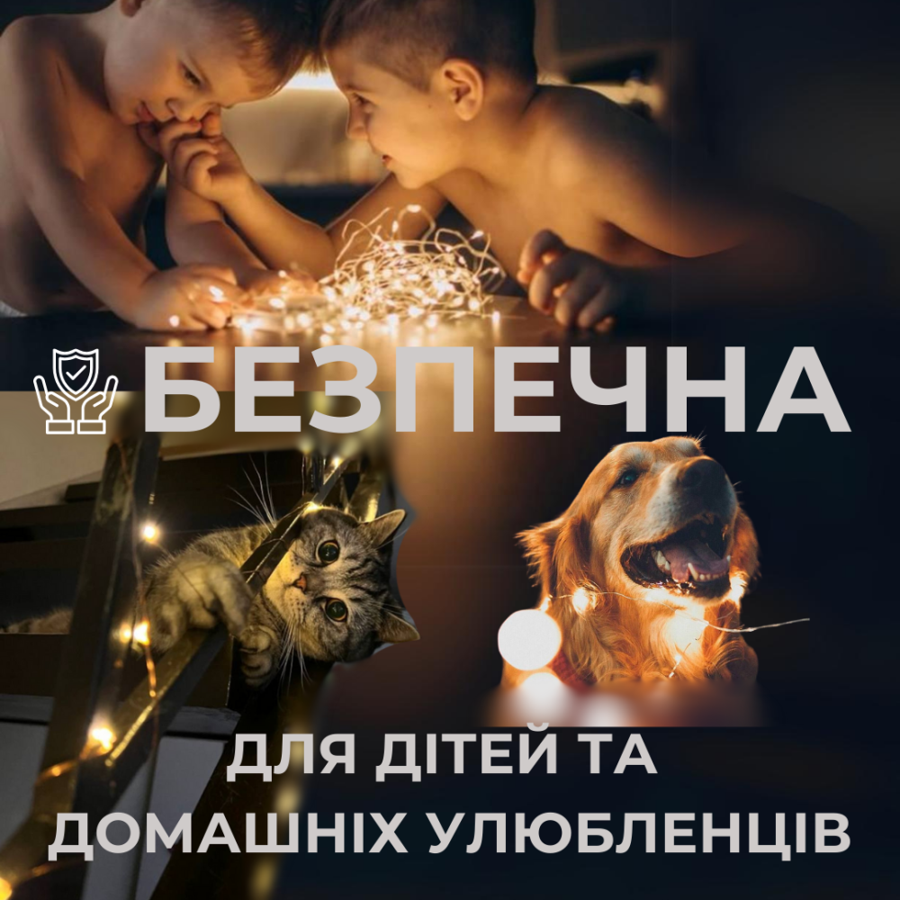 Светодиодная гирлянда штора роса Niki Light штора от USB 8 режимов с Пультом 200LED 3x2м Теплый белый Киев - изображение 6