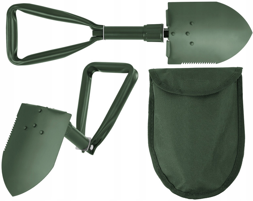 Універсальна Складна Лопата саперна 2в1 (Пила) з чохлом MFH (27034) Високоякісна сталь Нововолинськ - фото 1