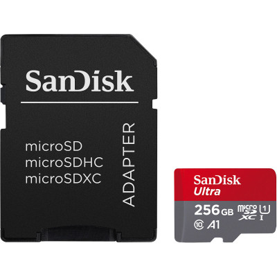 Карта памяти SanDisk 256GB microSDXC class 10 UHS-I Ultra (SDSQUAC-256G-GN6MA) Винница - изображение 1