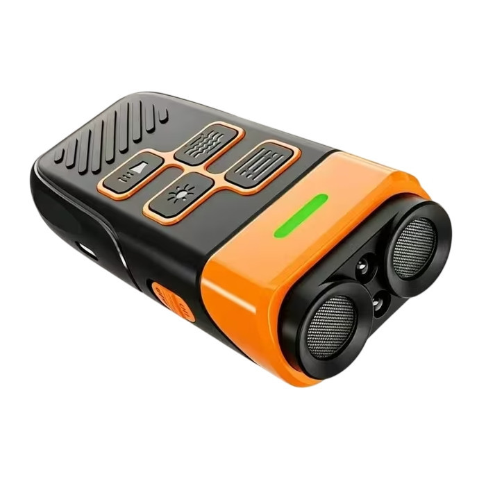 Ультразвуковий відлякувач і тренер собак Ultrasonic K40 з ліхтариком Type-C Чорний з оранжевим Вінниця - фото 1