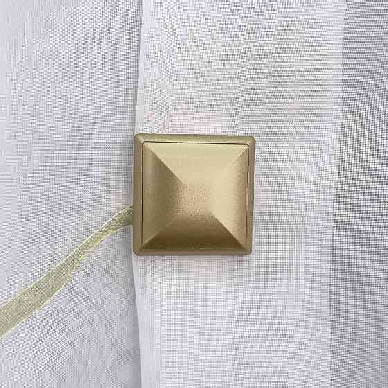 Магниты для штор и гардин Квадрат двусторонние набор 2 шт Золотистый (81-140) Киев