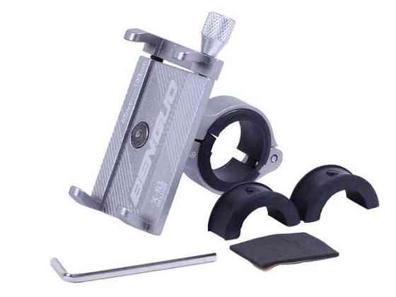 Держатель телефона HFCM-16 (крепление на руль), алюминий, серый Мукачево