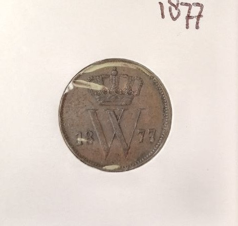 Голландия / Нидерланды 1 цент 1877 монета Полтава - изображение 1